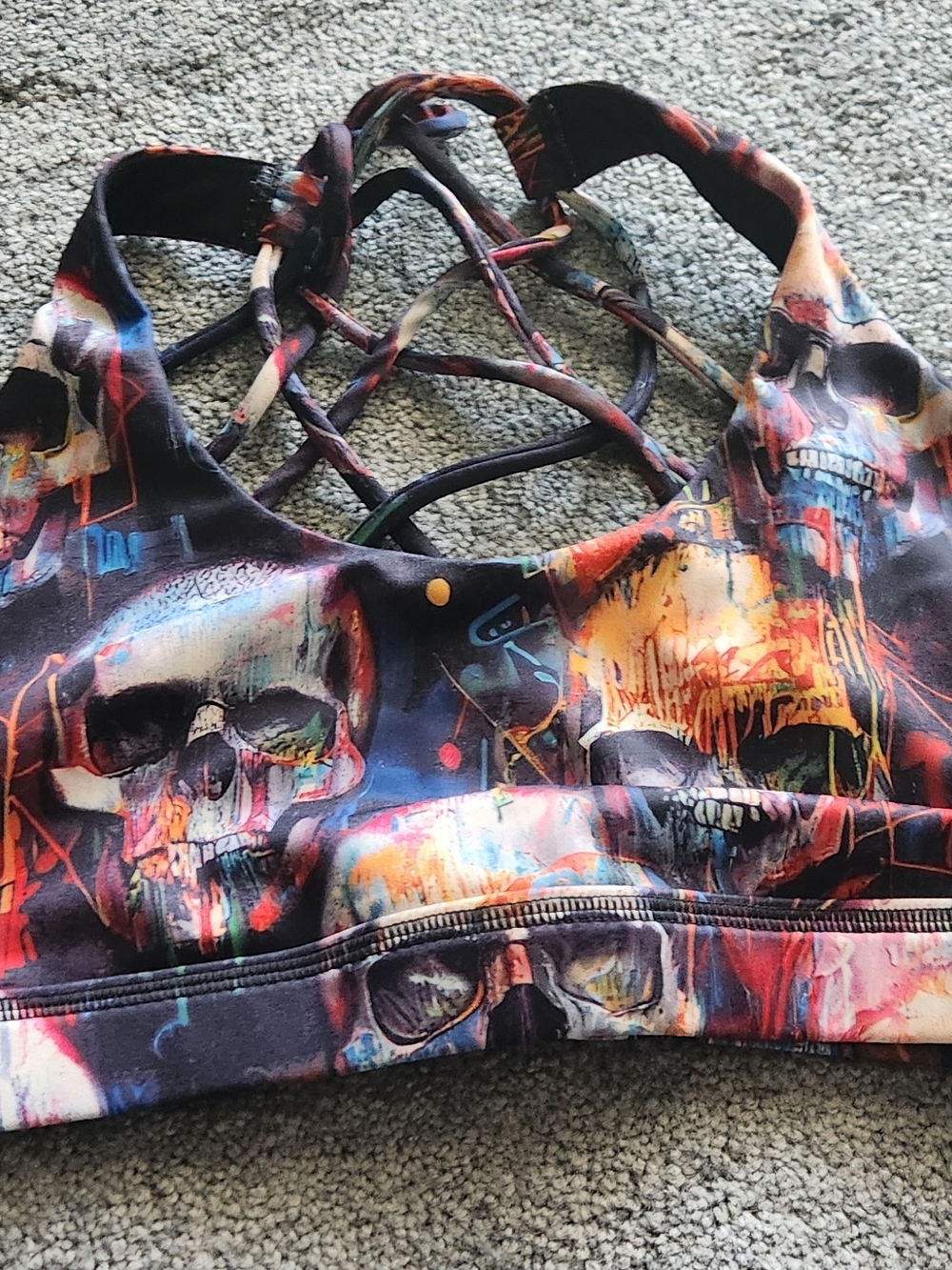 Constantly Varied Gear Multicolor Skull Print Leggings - Picture 4 of 5